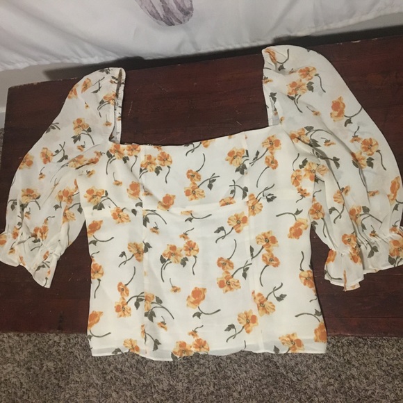 Reformation Georgia Top in Limonada - Size 10 - Picture 3 of 9